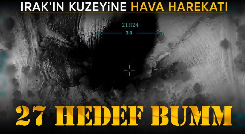 1710906408 Irakin kuzeyine hava harekati 27 teror hedefi vuruldu