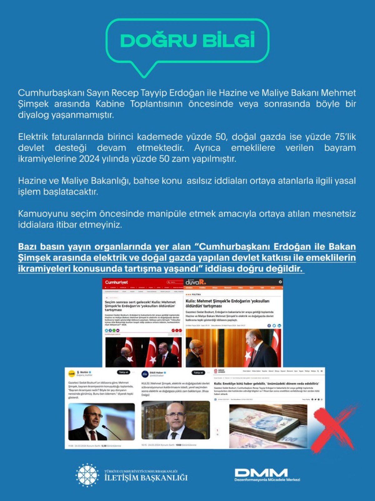 1711287481 613 Cumhurbaskani Erdogan ile Bakan Simsek arasinda tartisma yasandigi iddialari yalanlandi