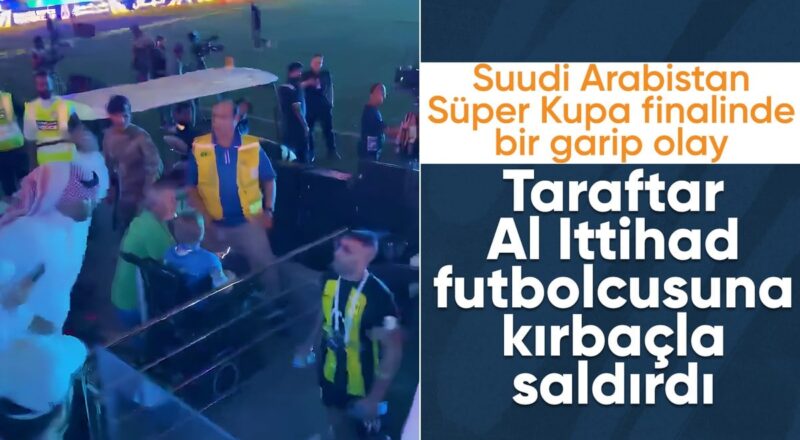 1712880538 Al Ittihad Super Kupayi kaybetti Futbolcuya taraftardan kirbacli saldiri