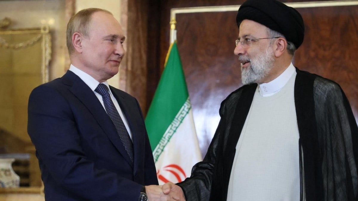 Rusya Devlet Baskani Putin Iran Cumhurbaskani Reisi ile gorustu