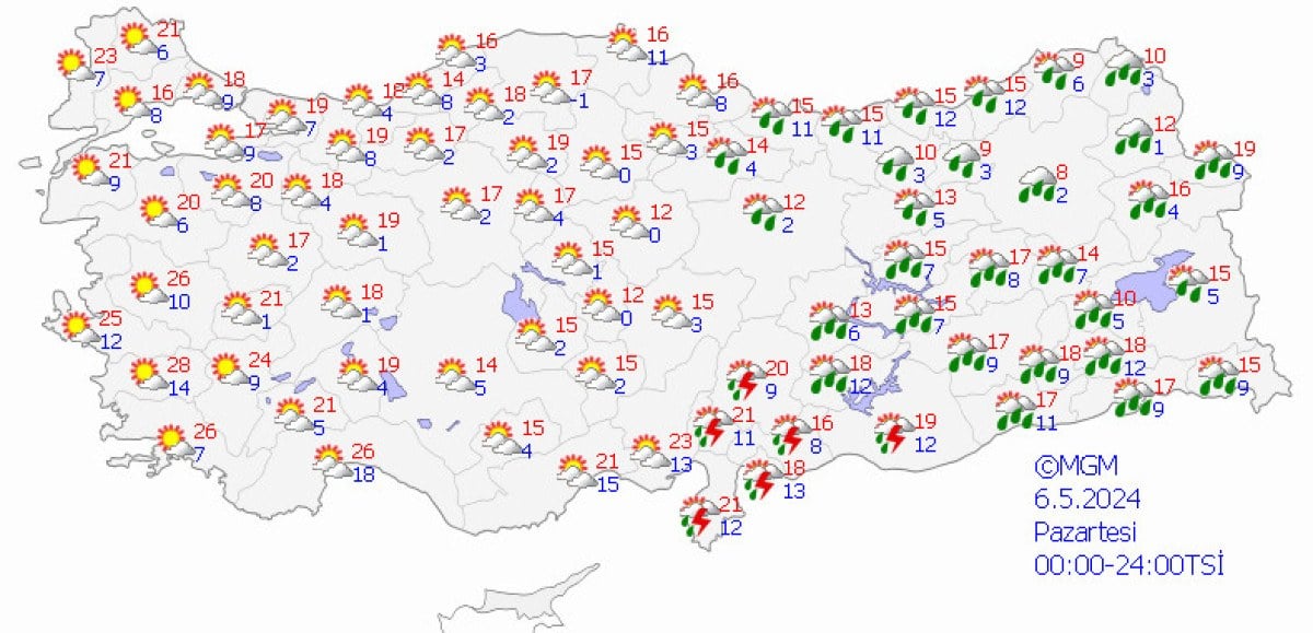 1714882182 223 Meteorolojiden 18 kente sari uyari Kuvvetli saganak bekleniyor