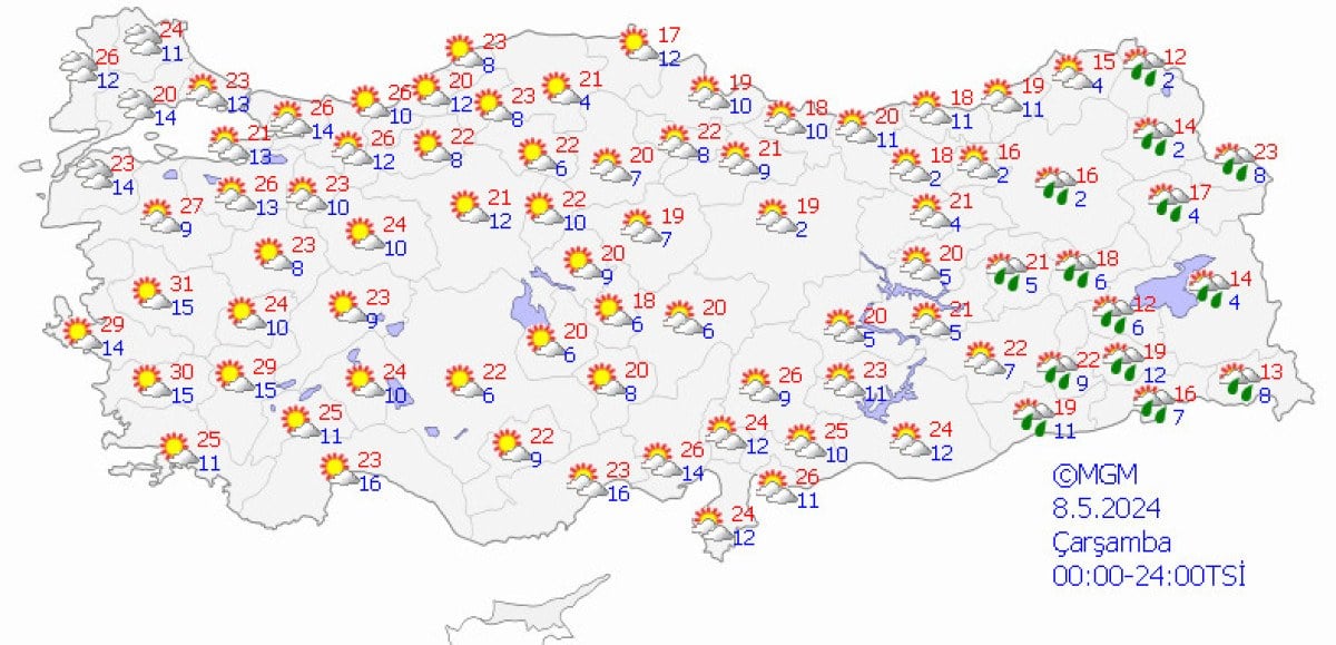 1714882182 908 Meteorolojiden 18 kente sari uyari Kuvvetli saganak bekleniyor